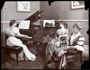 Recital de piano, Nova York, 1907 (impressão em gelatina de prata)